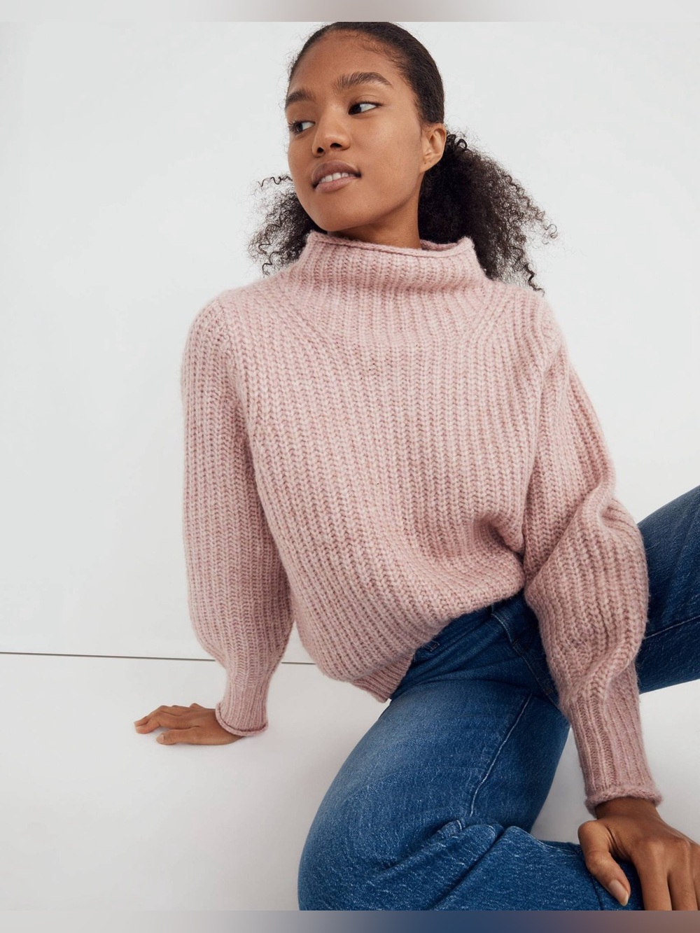 Madewell Loretto Mockneck Fisherman
Sweater